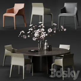 Poliform seattle armchair kensington table